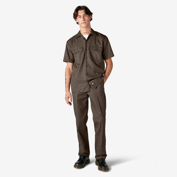 Dickies Short Sleeve Twill Work Shirt Mushroom