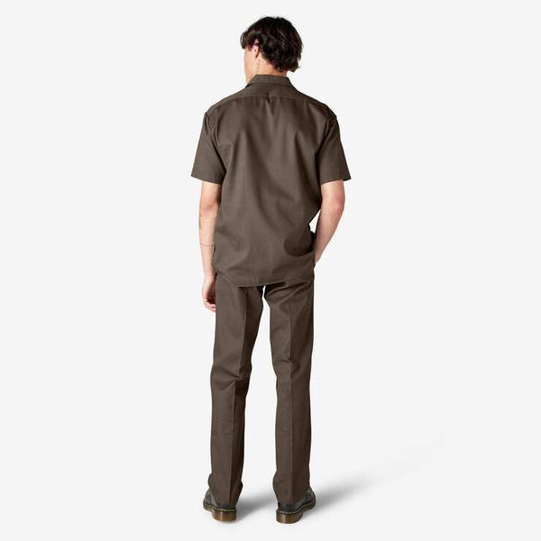 Dickies Short Sleeve Twill Work Shirt Mushroom