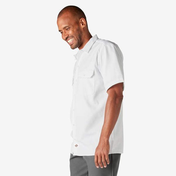 Dickies Short Sleeve Twill Work Shirt White