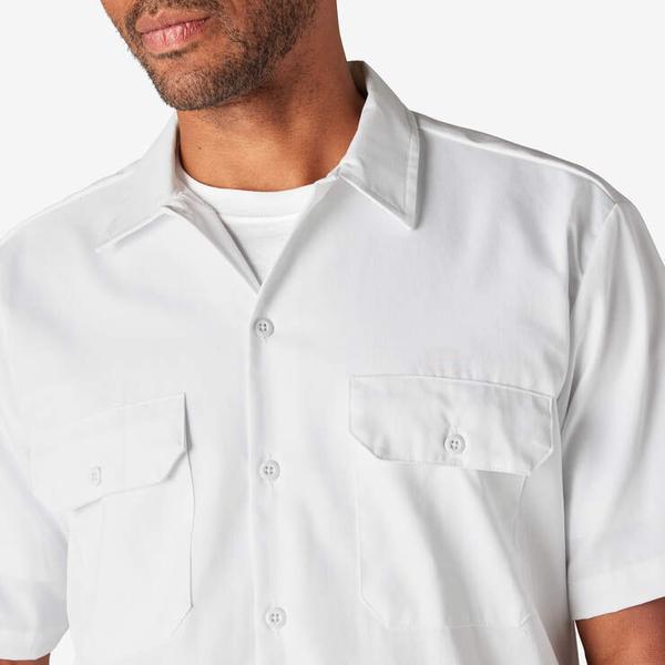 Dickies Short Sleeve Twill Work Shirt White