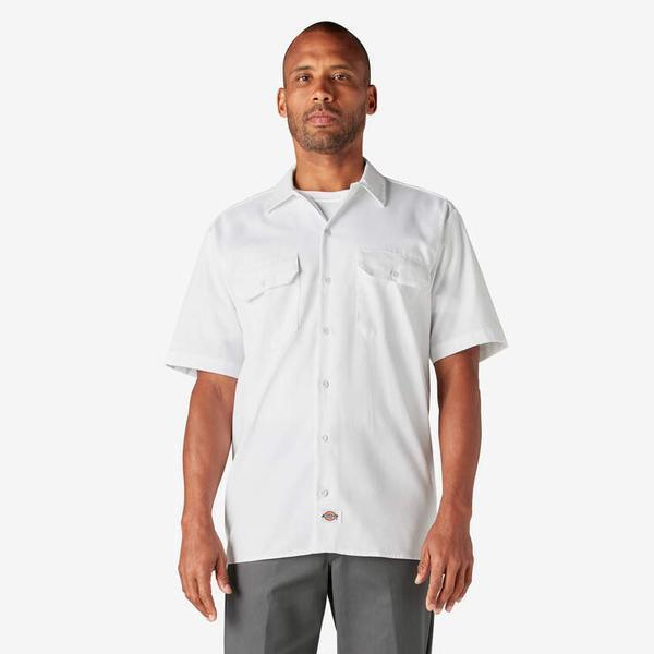 Dickies Short Sleeve Twill Work Shirt White