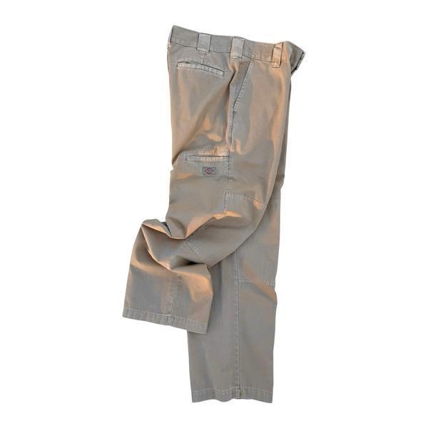 Dickies Worn In Loose Fit Double Knee Work Pants Khaki