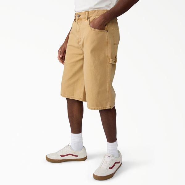 Dickies Worn In Relaxed 13" Carpenter Shorts Brown Duck Canvas