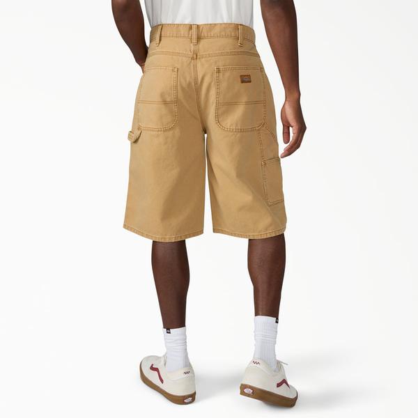 Dickies Worn In Relaxed 13" Carpenter Shorts Brown Duck Canvas