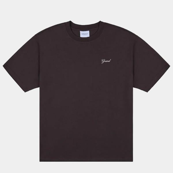 Grand Collection Grand Script T-Shirt Espresso