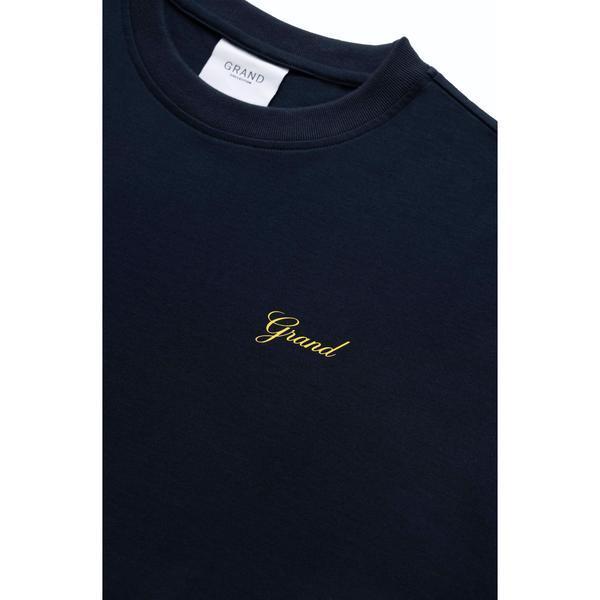 Grand Collection Grand Script T-Shirt Midnight Navy