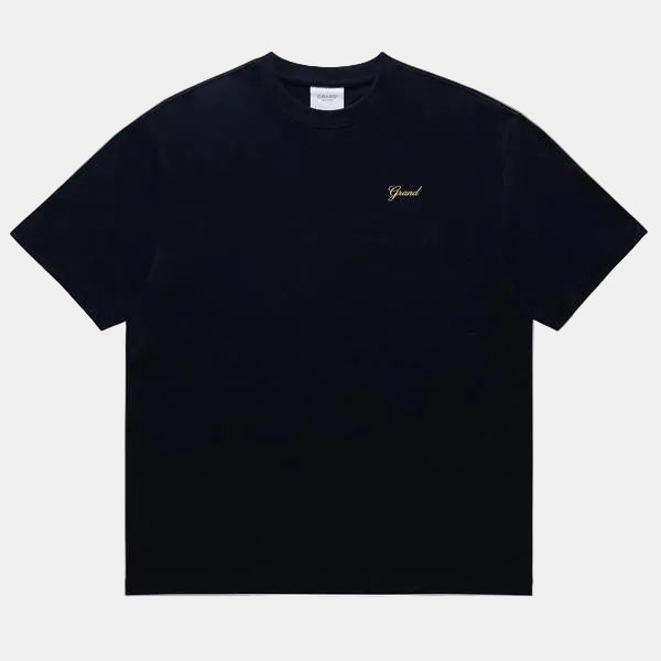 Grand Collection Grand Script T-Shirt Midnight Navy