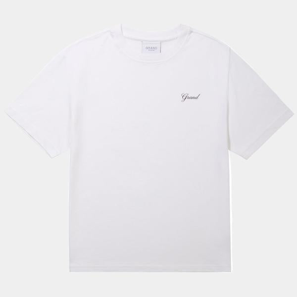 Grand Collection Grand Script T-Shirt White