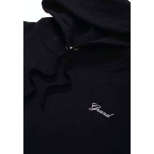 Grand Collection Script Hoodie Black