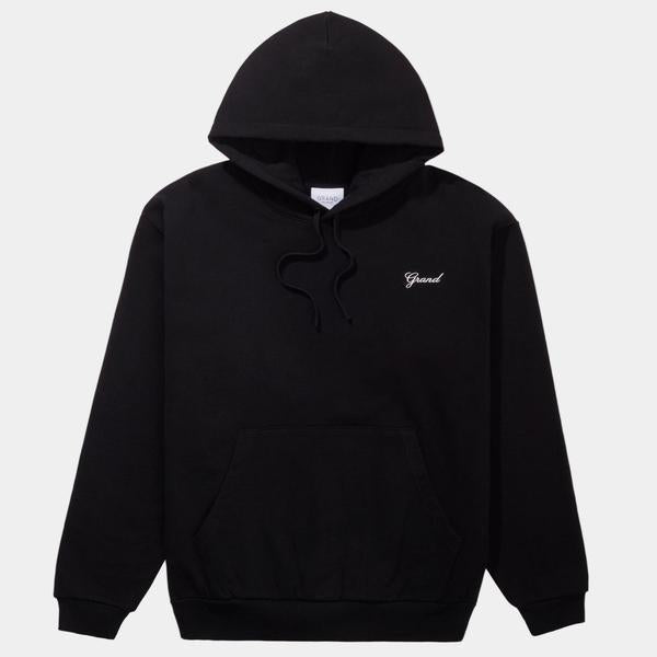 Grand Collection Script Hoodie Black