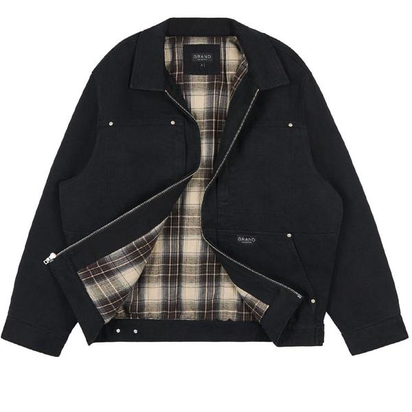 Grand Collection x Connor Champion Work Jacket Washed Black