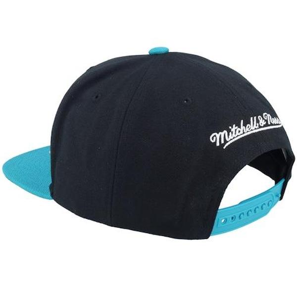 Mitchell & Ness Charlotte Hornets Circle Splash HWC Snapback Hat Black - Teal