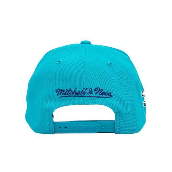 Mitchell & Ness Charlotte Hornets Double Clutch Pro HWC Snapback Hat Teal