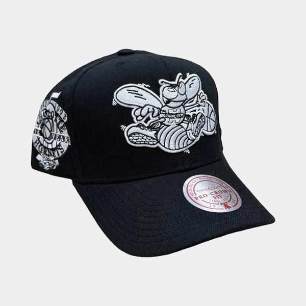 Mitchell & Ness Charlotte Hornets Panda Pro HWC Snapback Hat Black