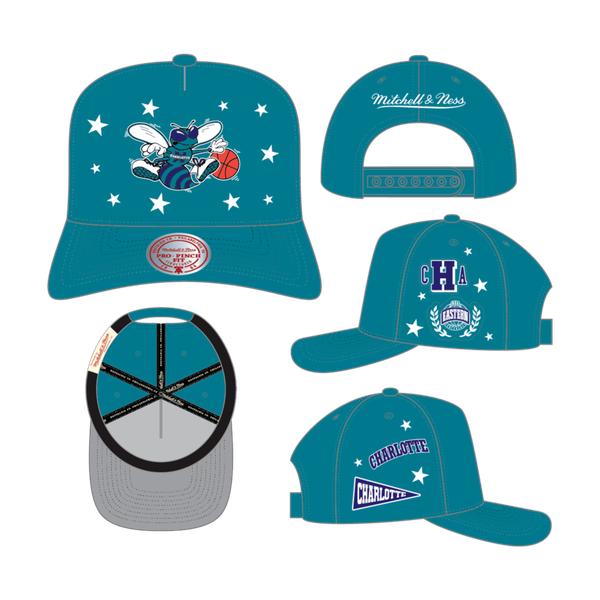 Mitchell & Ness Charlotte Hornets Pep Rally Pro HWC Snapback Hat Teal