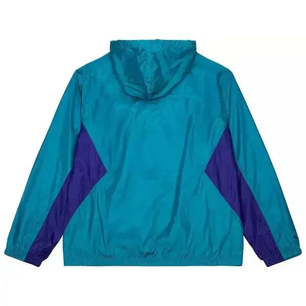 Mitchell & Ness Charlotte Hornets Playmaker Full Zip NBA Windbreaker Jacket Teal - Purple