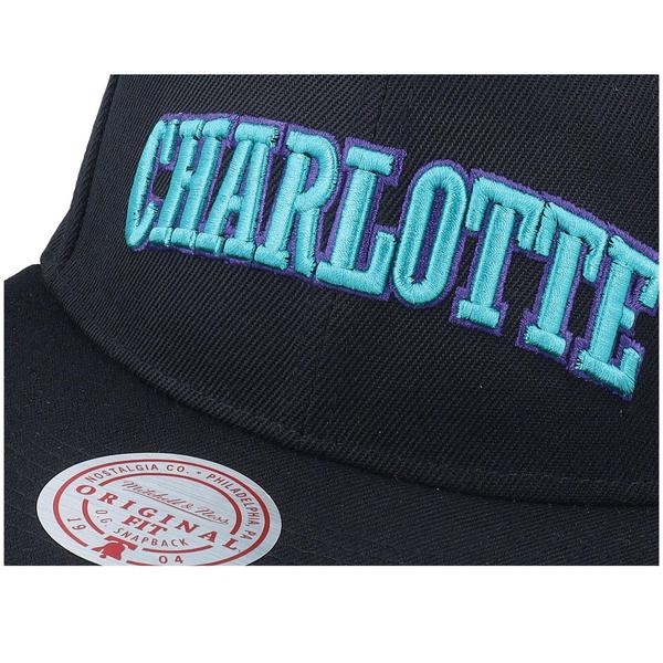Mitchell & Ness Charlotte Hornets Triple Play HWC Snapback Hat Black