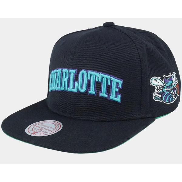 Mitchell & Ness Charlotte Hornets Triple Play HWC Snapback Hat Black
