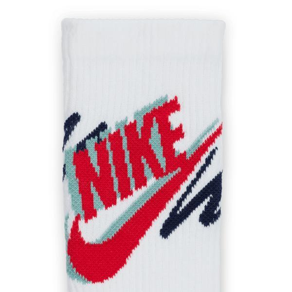 Nike Everyday Plus Cushioned Training Crew Socks 3-Pack White - Navy - Red