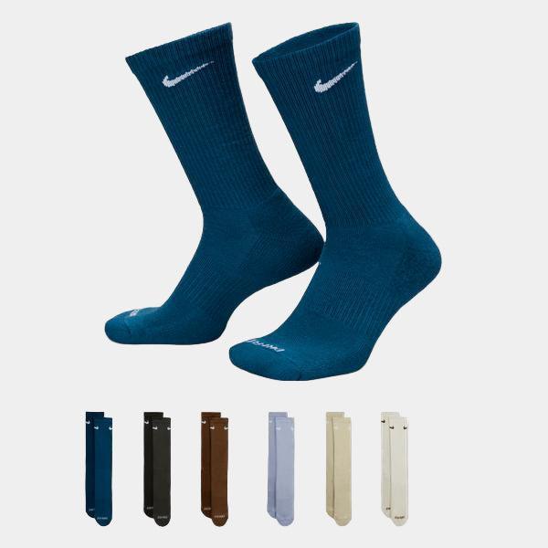 Nike Everyday Plus Cushioned Training Crew Socks 6-Pack Mult-Color