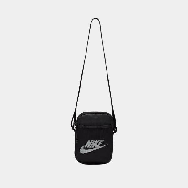 Nike Heritage Crossbody Shoulder Bag Black - Black - White