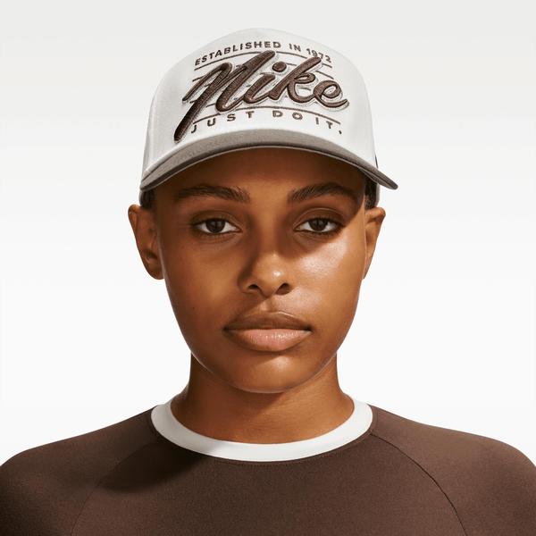 Nike Rise Structured A-Frame Hat Sail - Ironstone - Metallic Silver