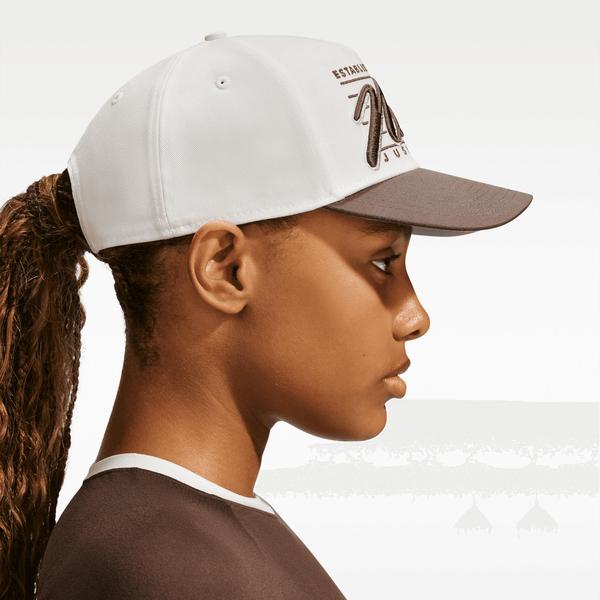 Nike Rise Structured A-Frame Hat Sail - Ironstone - Metallic Silver