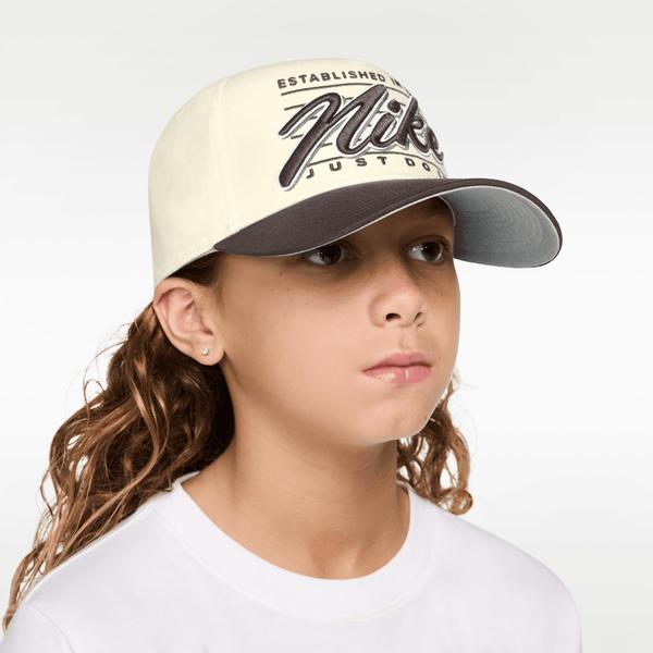 Nike Rise Structured A-Frame Hat Sail - Ironstone - Metallic Silver