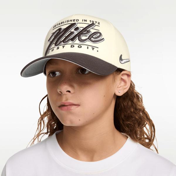 Nike Rise Structured A-Frame Hat Sail - Ironstone - Metallic Silver