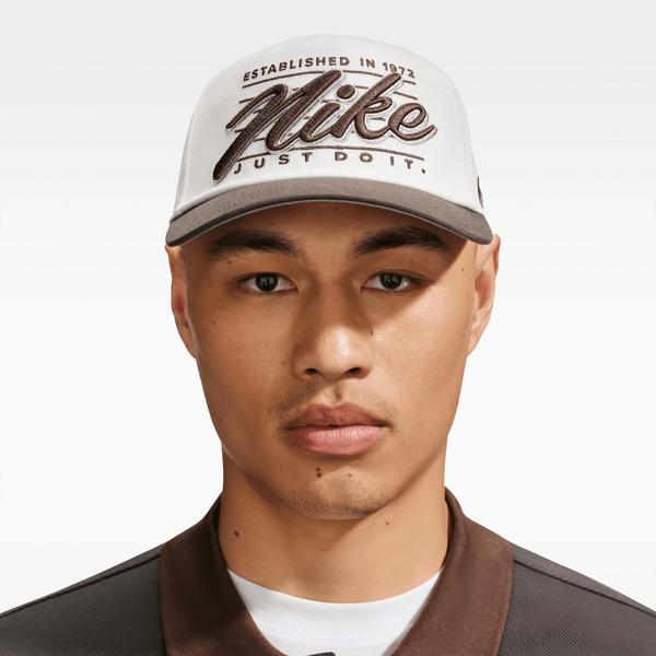 Nike Rise Structured A-Frame Hat Sail - Ironstone - Metallic Silver