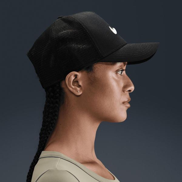 Nike Rise Structured Trucker Hat Black - White