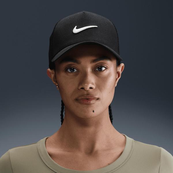 Nike Rise Structured Trucker Hat Black - White