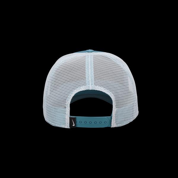Nike Rise Structured Trucker Hat Smokey Blue - White - White