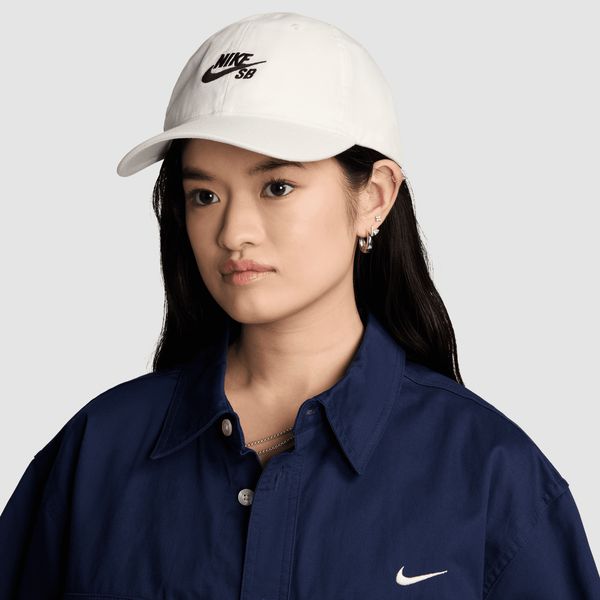 Nike SB Club Unstructured Skate Cap White