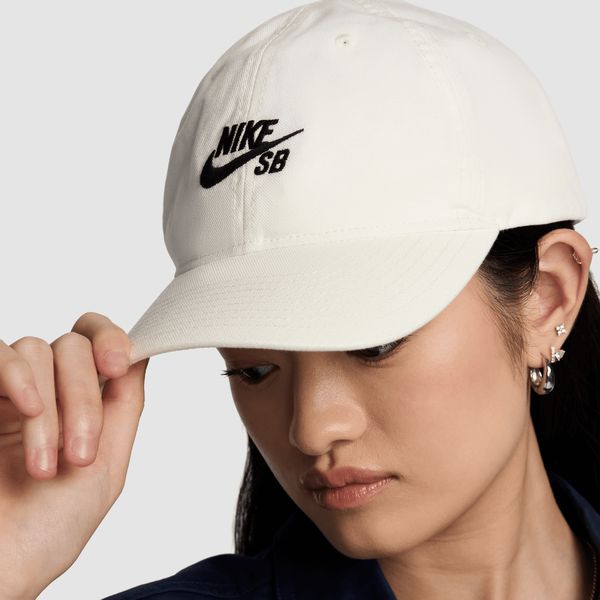 Nike SB Club Unstructured Skate Cap White
