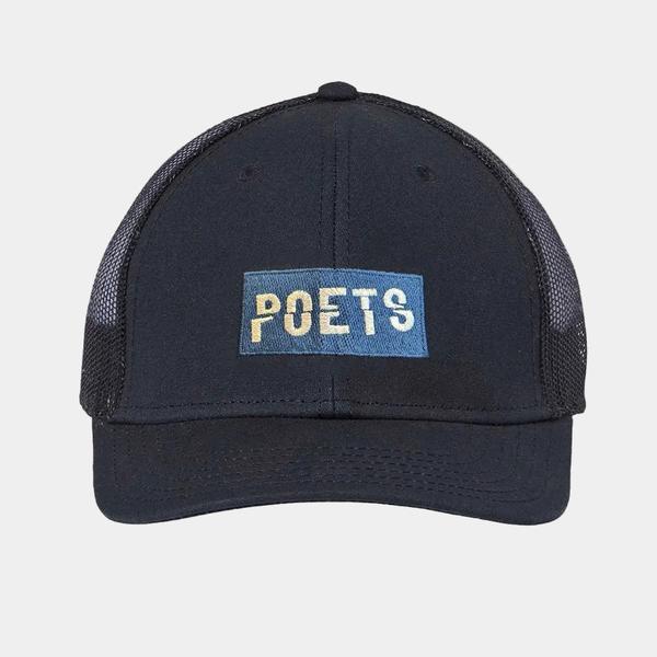 Poets Brand OG Split Mesh Snapback Hat Navy