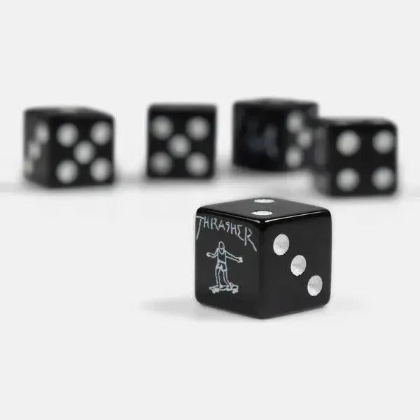 Thrasher Dice Set Black