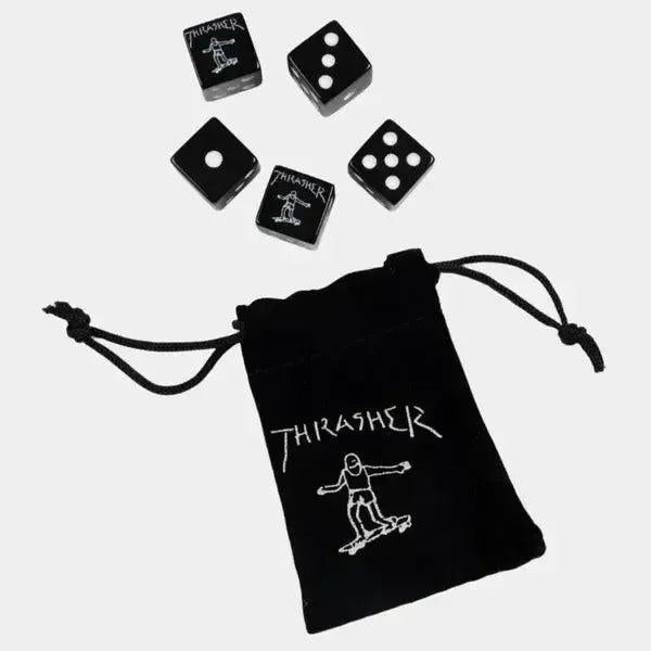 Thrasher Dice Set Black