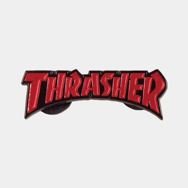 Thrasher Mag Logo Lapel Pin Red - Black
