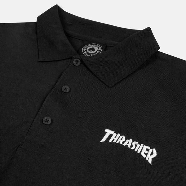 Thrasher Mag Polo Shirt Black