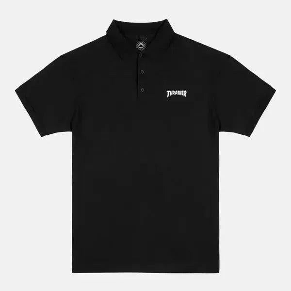 Thrasher Mag Polo Shirt Black