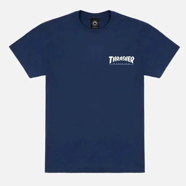 Thrasher Magazine Little Logo T-Shirt Navy