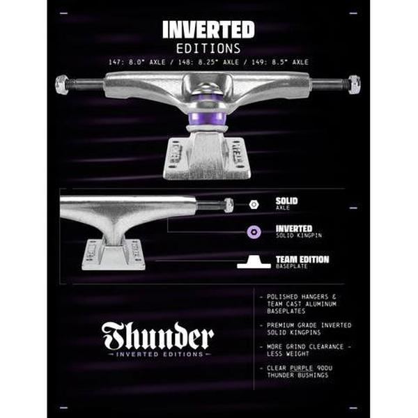 Thunder Trucks Inverted 149 Team Set Polished Silver