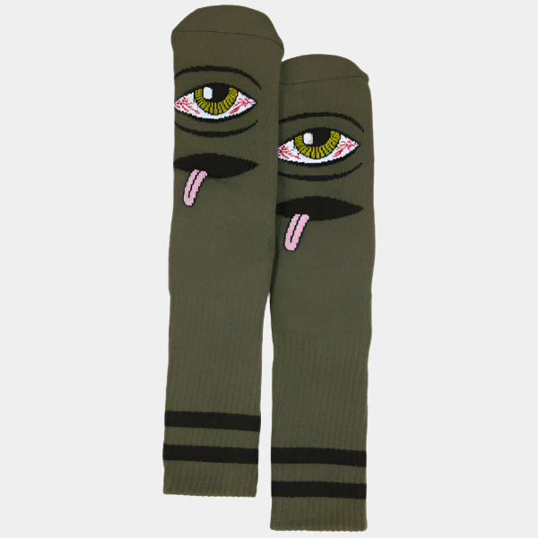 Toy Machine Bloodshot Eye Crew Sock Army