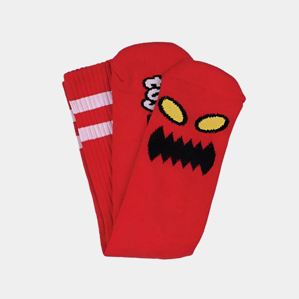 Toy Machine Monster Face Socks Red