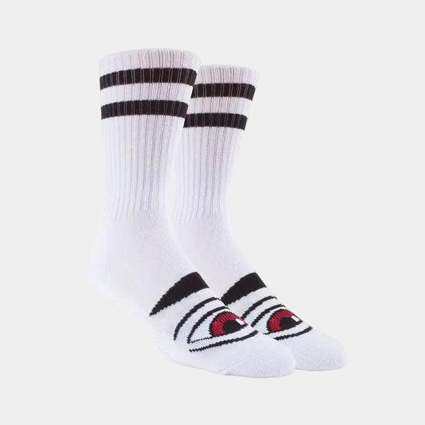 Toy Machine Sect Eye Crew Sock White