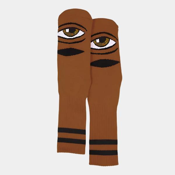 Toy Machine Sect Eye Crew Socks Chocolate
