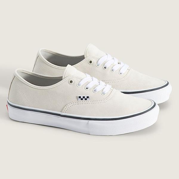 Vans Skate Authentic White - Gunmetal Grey
