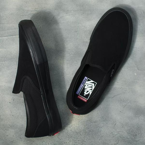 Vans Skate Slip-On Black Suede - Black