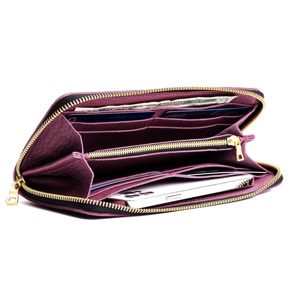 Accordion Zip Wallet
